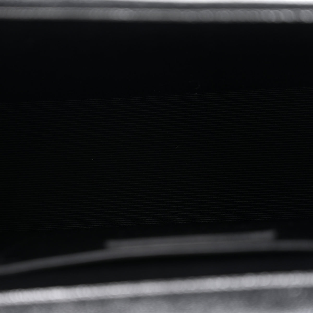 Saint Laurent Metallic Grain De Poudre Matelasse Chevron Medium Monogram Satchel Silver 5 of 14