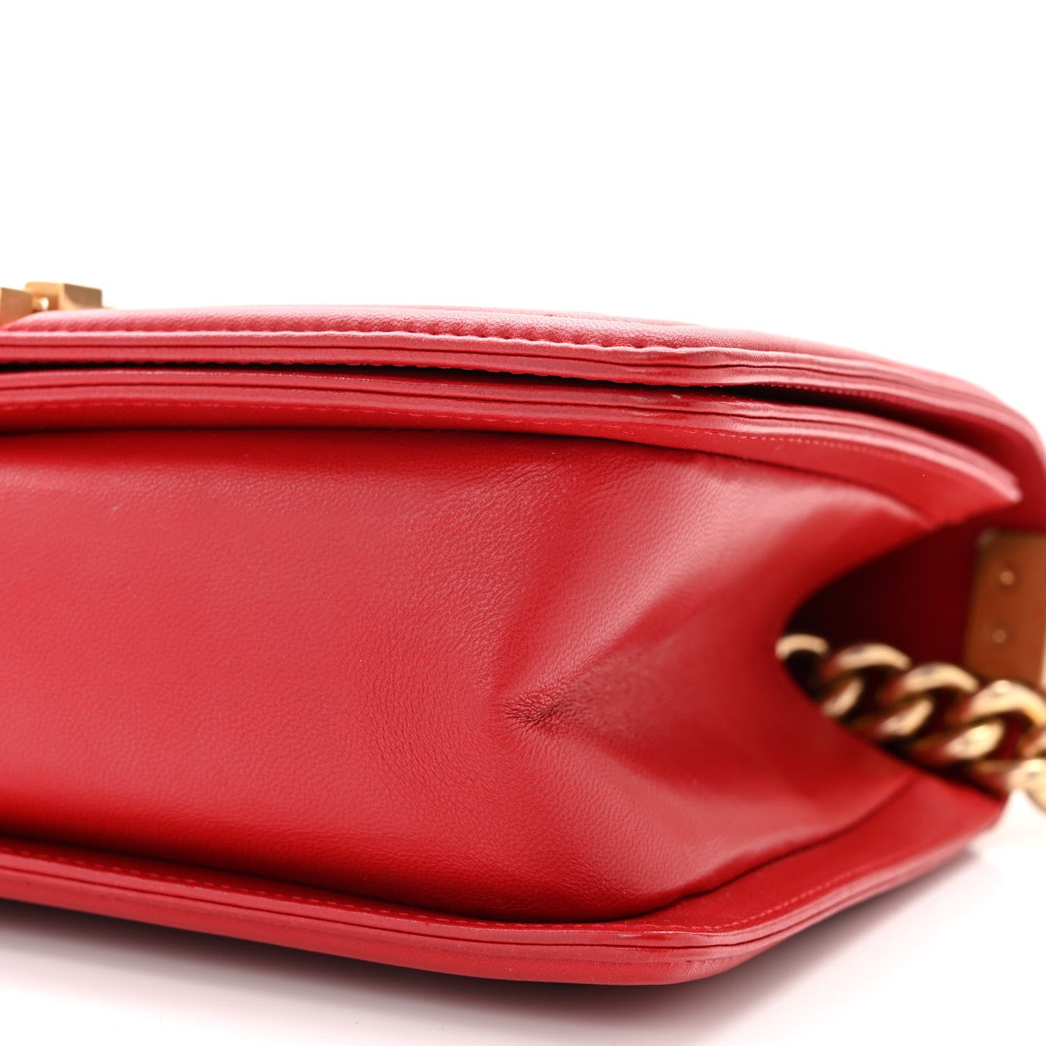Chanel Lambskin Quilted Medium Boy Flap Red 10 of 12