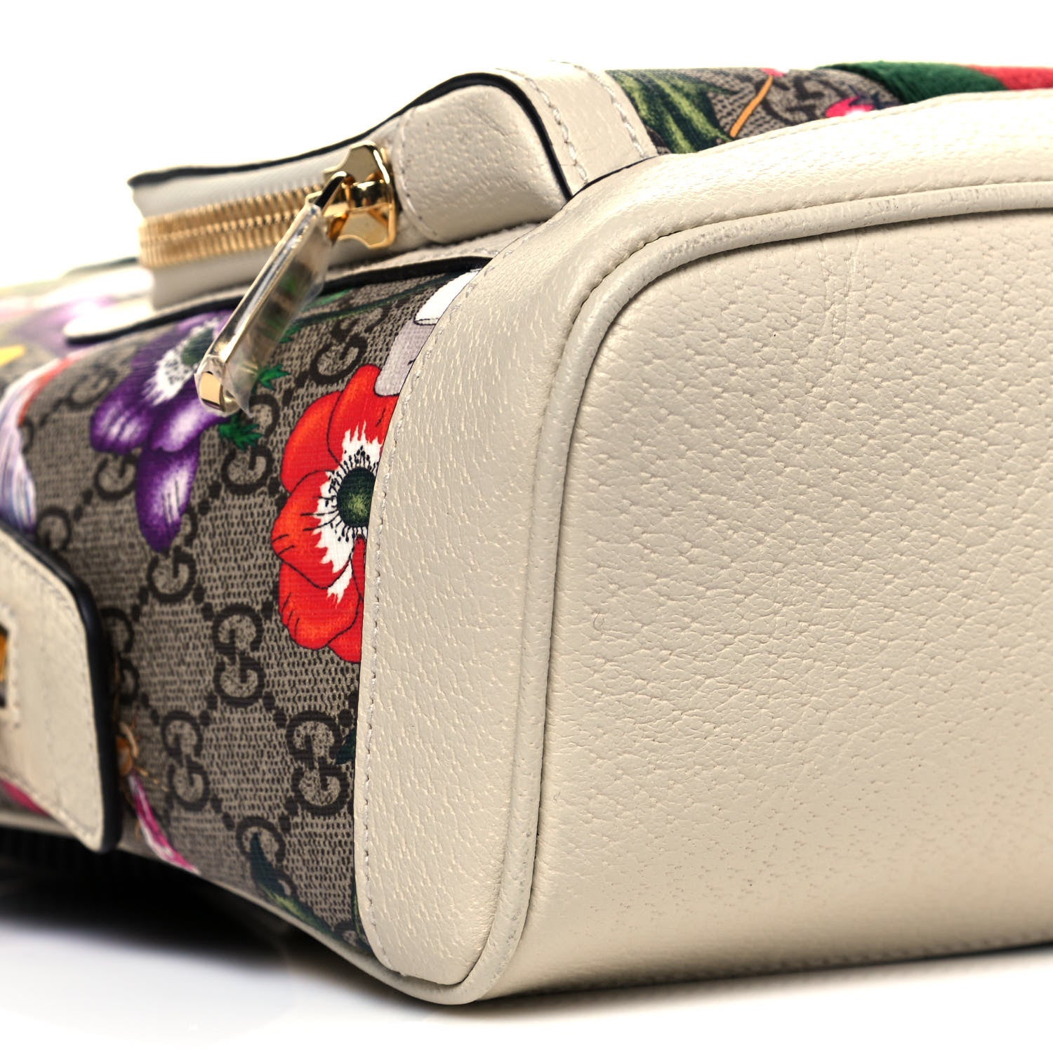Gucci GG Supreme Monogram Flora Web Small Ophidia Day Backpack White 8 of 11