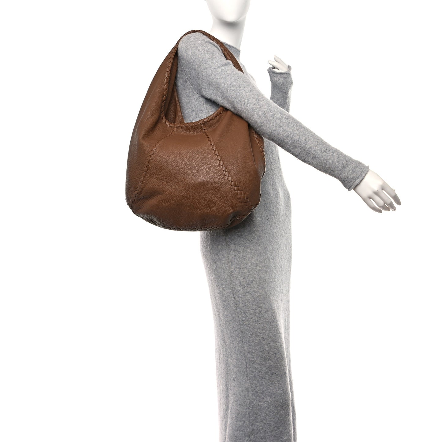 Cervo Deerskin Large Hobo Brown