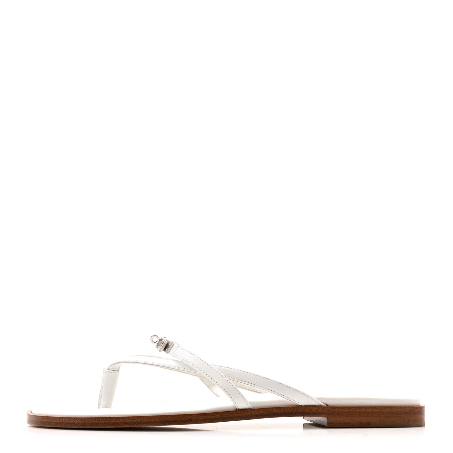 Calfskin Miss Sandals 38 White