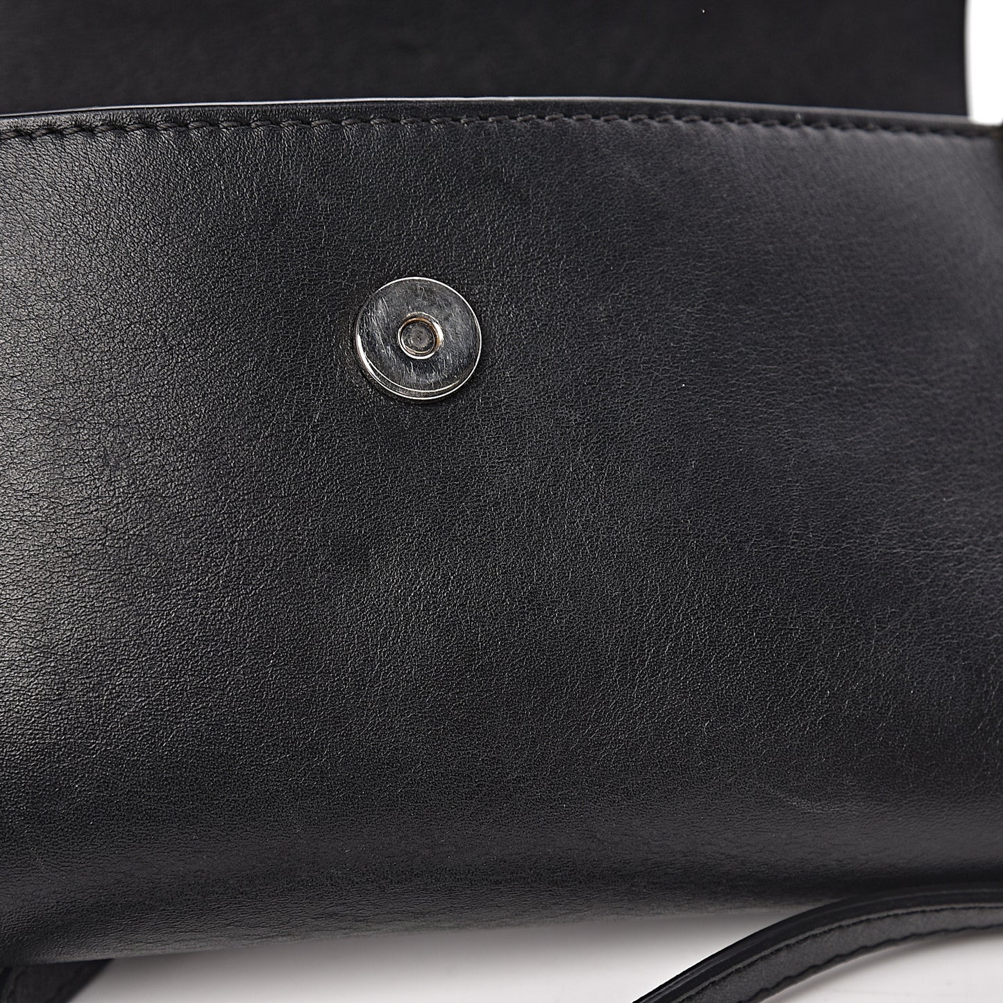Suede Calfskin Mini Faye Shoulder Bag Black