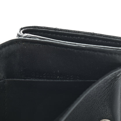 Saint Laurent Lambskin Y Quilted Monogram Loulou Tiny Wallet Black 8 of 9