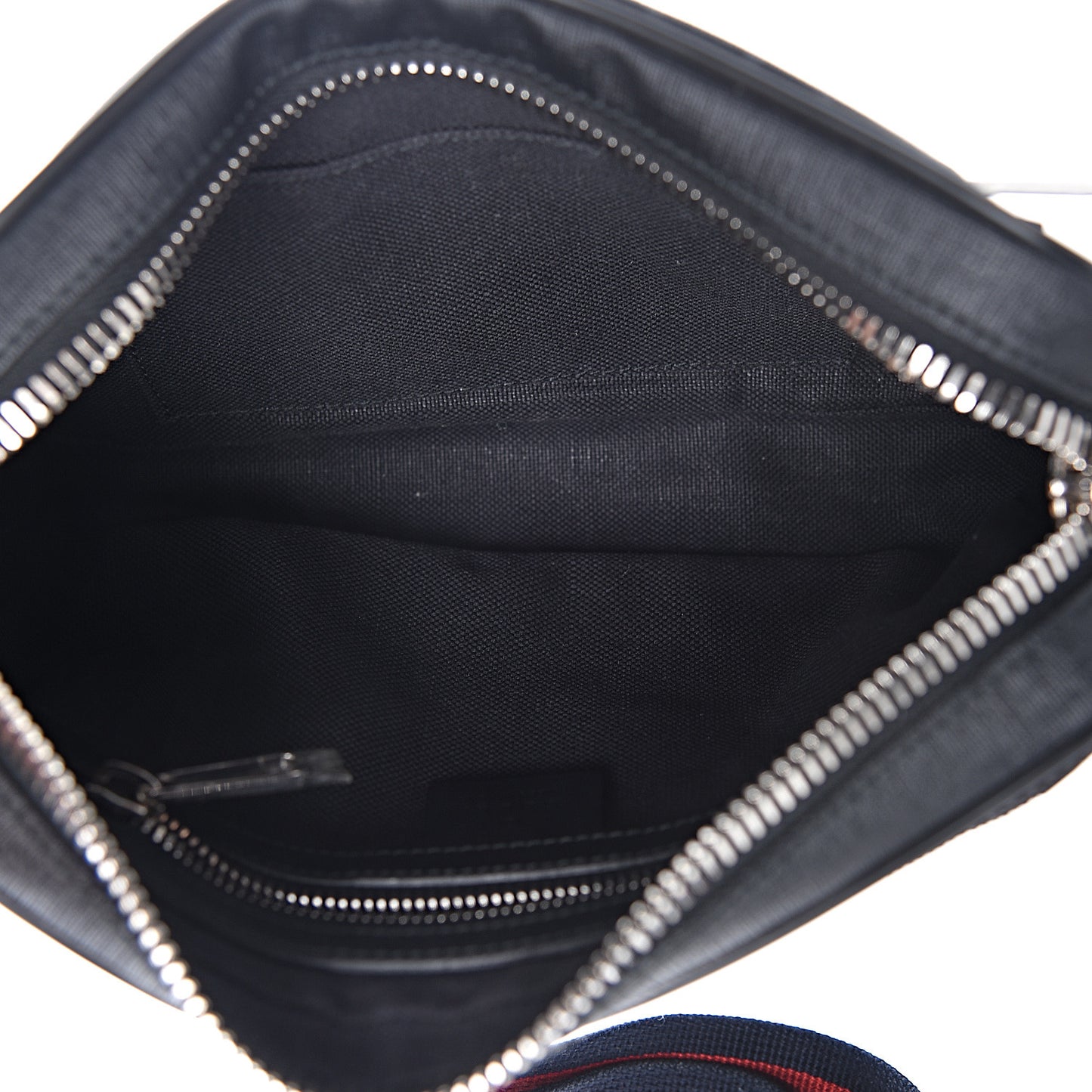 Soft GG Supreme Monogram Web Belt Bag Black Grey