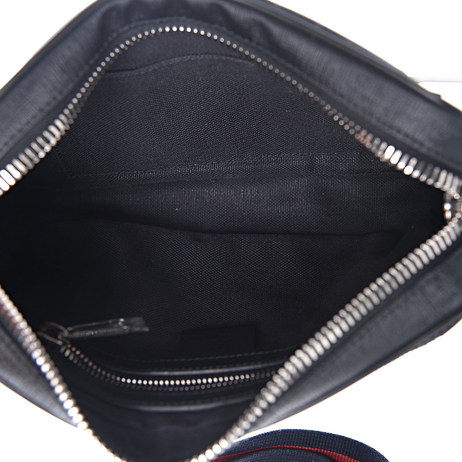 Gucci Soft GG Supreme Monogram Web Belt Bag Black Grey 5 of 11