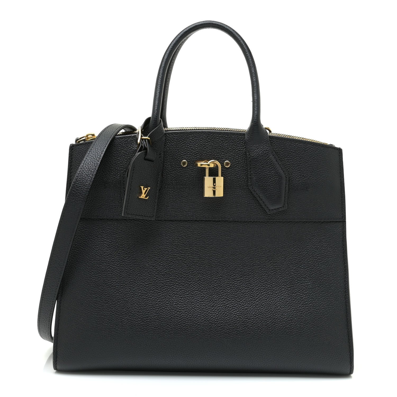 Louis Vuitton Taurillon City Steamer MM Black 1 of 10