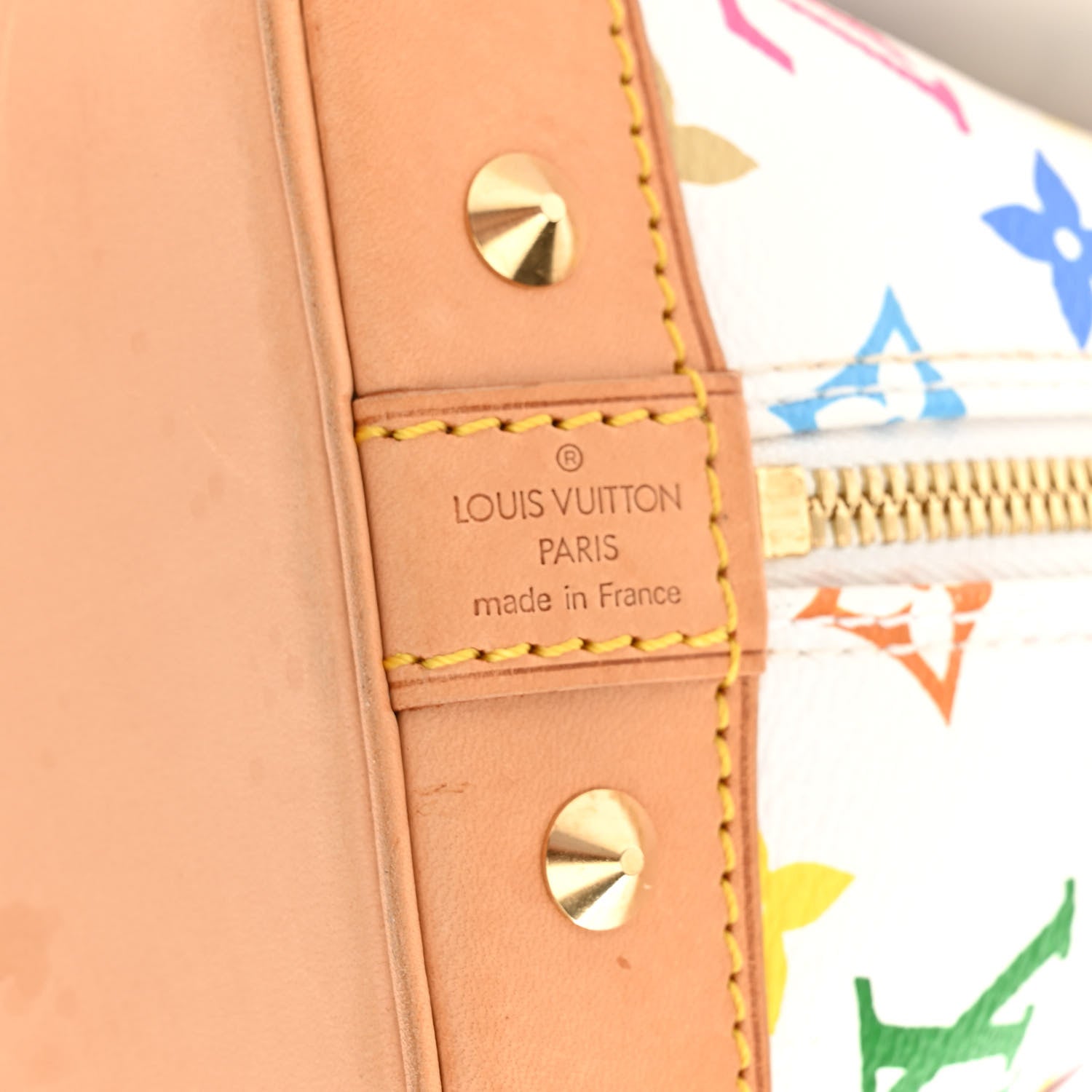 Louis Vuitton Monogram Multicolor Alma White 6 of 12