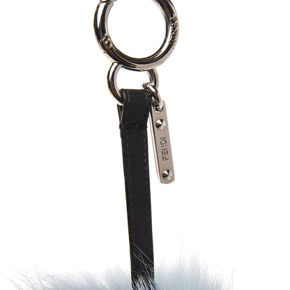 Fendi Fox Rabbit Goat Mink Fur Vitello Flamingo Dawny Monster Bag Bug Charm Azzurro Sky Orange Multicolor 3 of 3