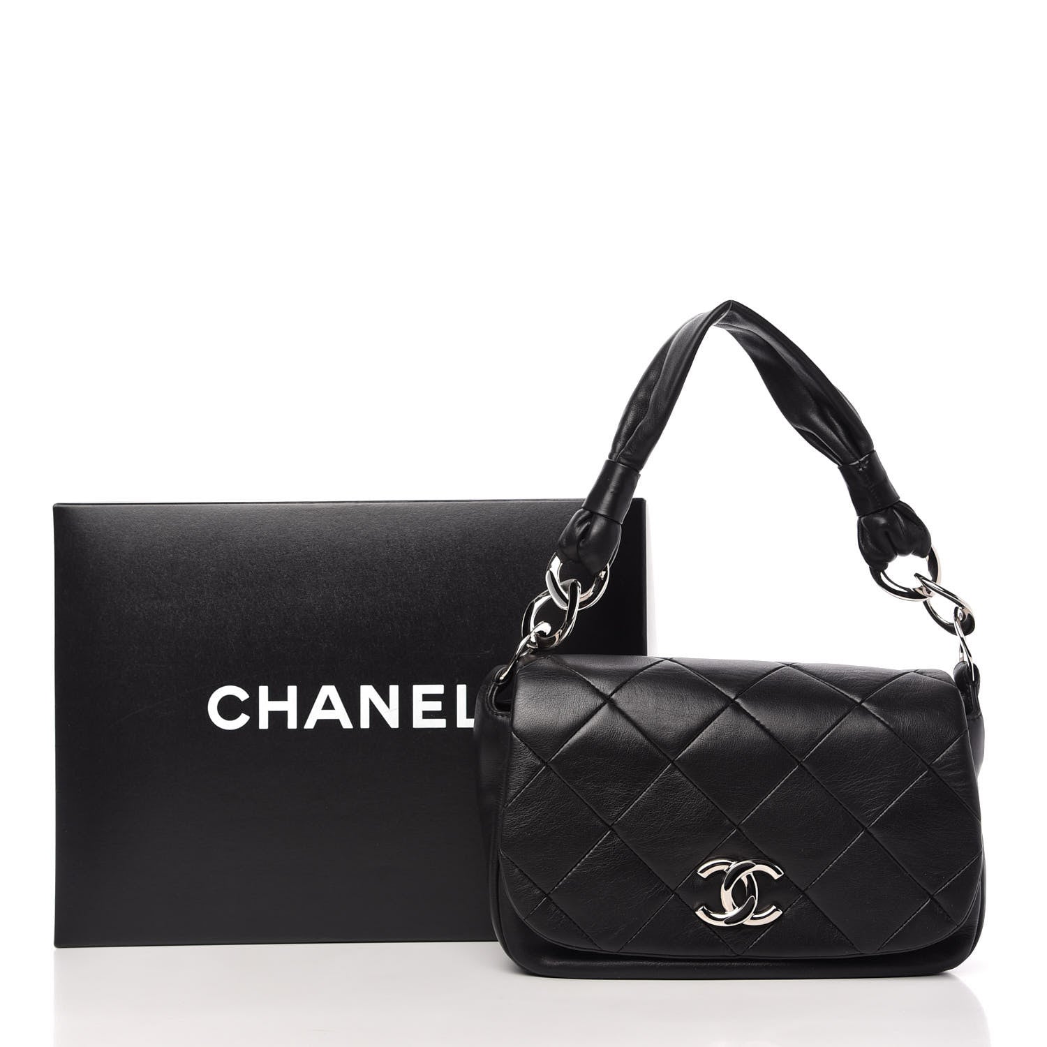 Chanel Lambskin Quilted Flap Bag Black 11 of 13