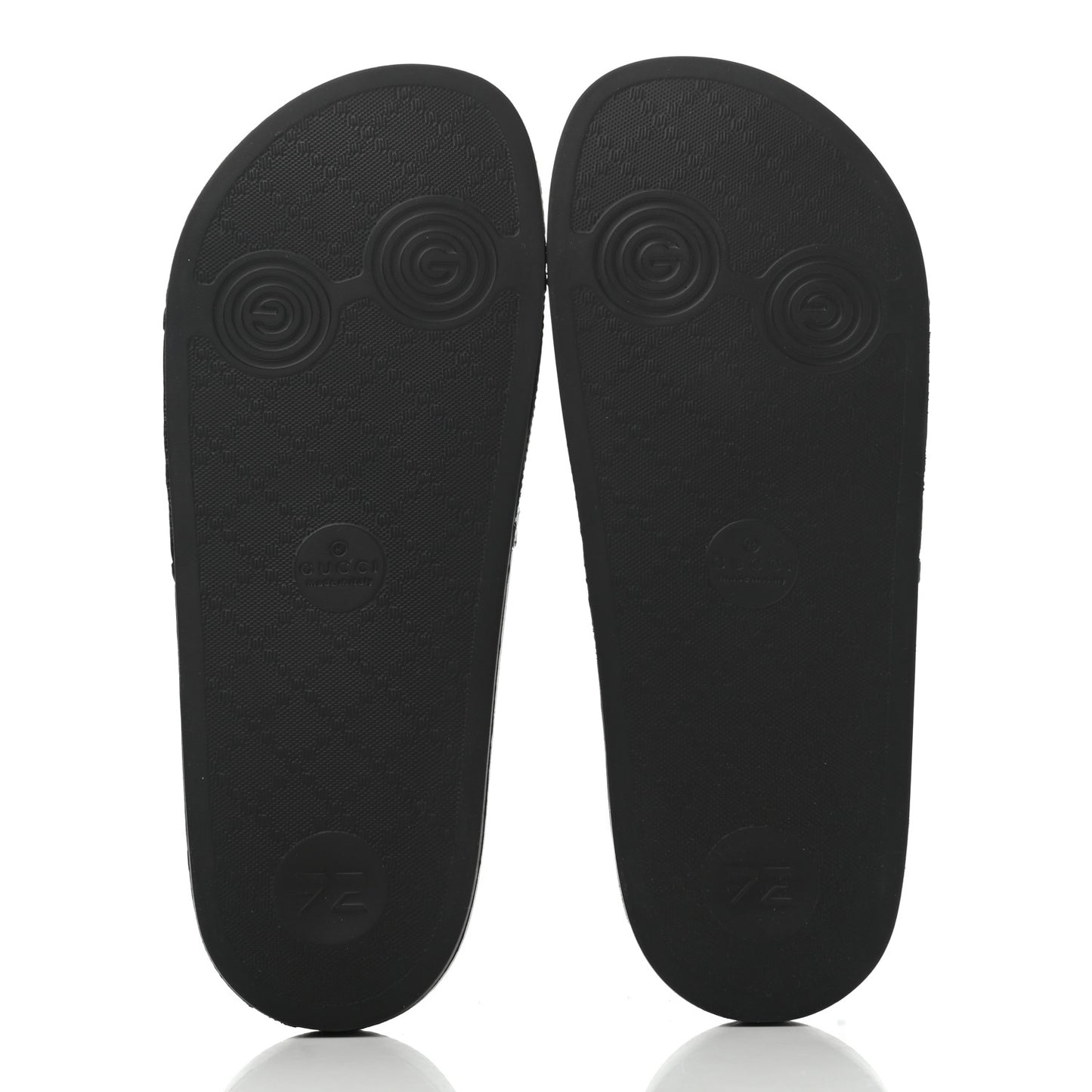 GG Supreme Monogram Psychedelic Mens Slide Sandals 7 Black Multicolor