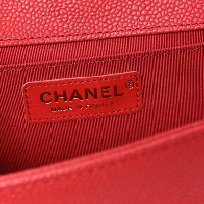Chanel Caviar Quilted Medium Boy Flap Red 6 of 11
