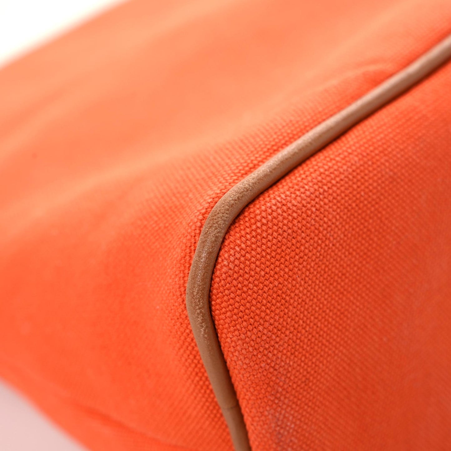 Cotton Canvas Bolide Travel Cosmetic Pouch Orange