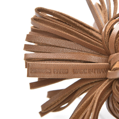 Hermes Lambskin Carmen Tassel Key Holder Gold 3 of 3