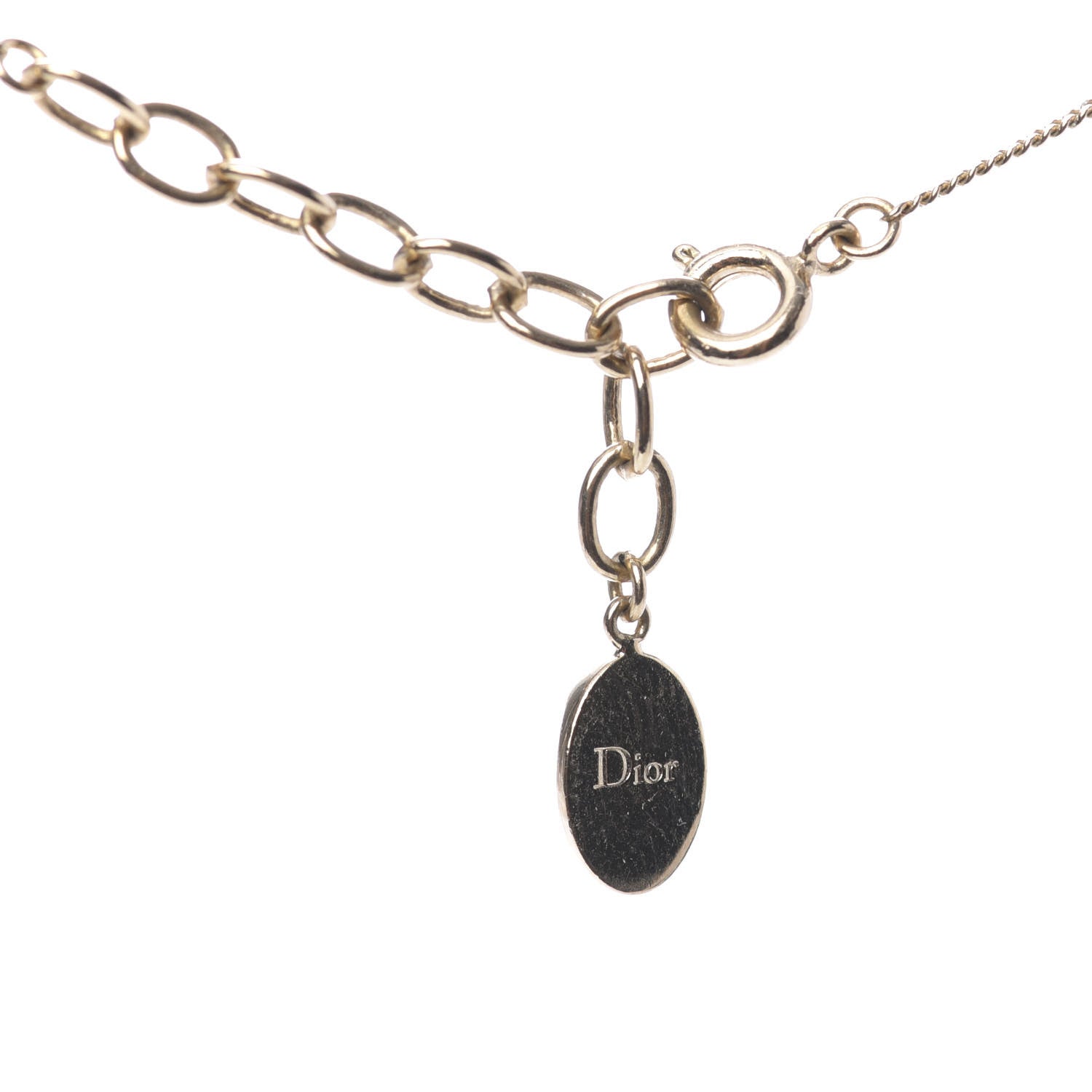 Christian Dior Pearl Mise en Dior Short Necklace Gold 4 of 5
