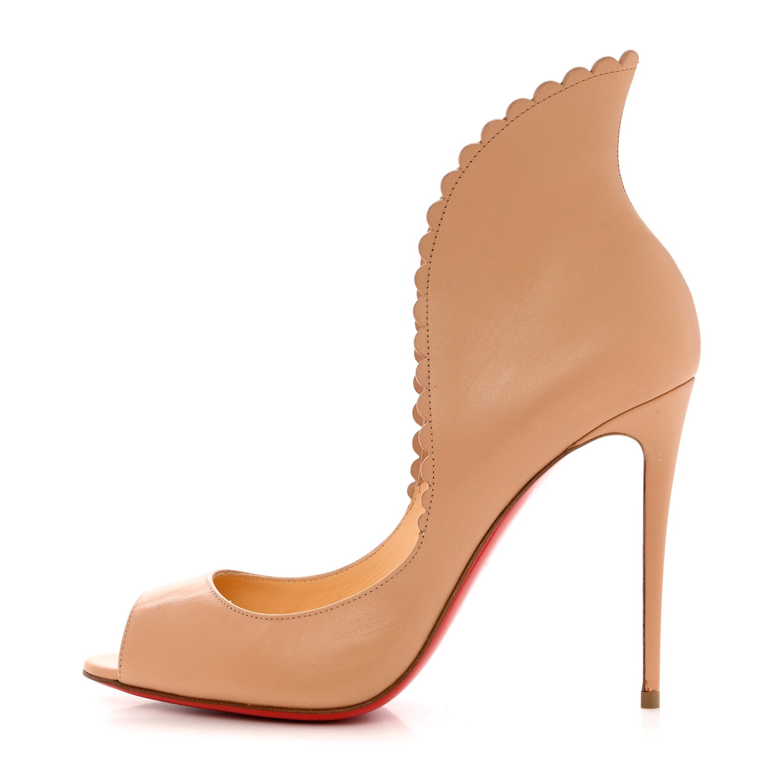 Christian Louboutin Kid Pijonina 100 Booties 39 Nude 1 of 11