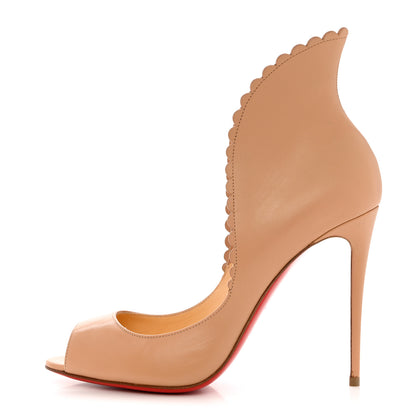 Christian Louboutin Kid Pijonina 100 Booties 39 Nude 1 of 11