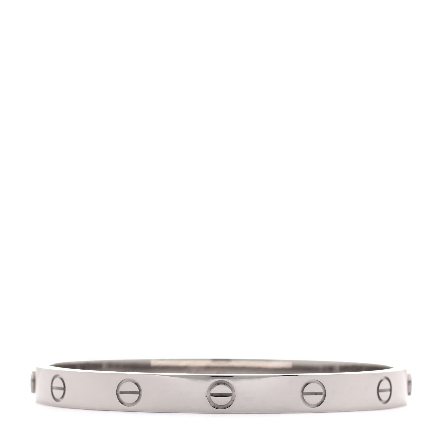Cartier 18K White Gold LOVE Bracelet 17 1 of 5