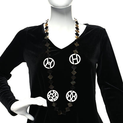 Hermes Buffalo Horn Lacquer Deva Necklace 2 of 5