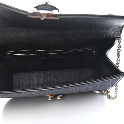 Valentino Garavani Denim Medium Glam Lock Rockstud Flap Deep Denim 4 of 7