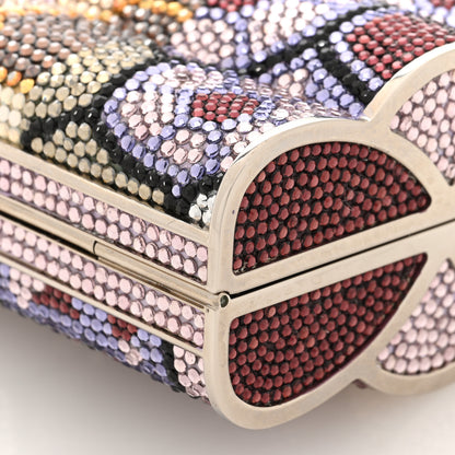 Judith Leiber Swarovski Crystal Floral Minaudiere Clutch Multicolor 10 of 10