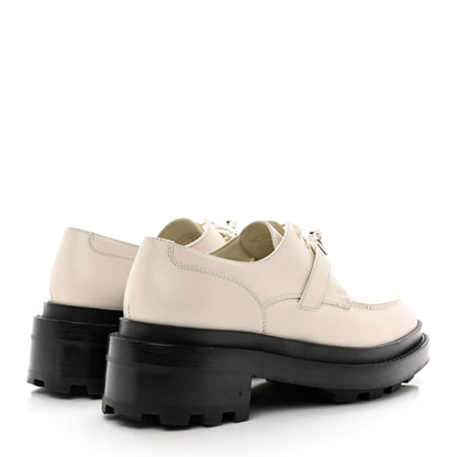 Hermes Glossed Calfskin First Derby 36 Beige Glaise 4 of 9