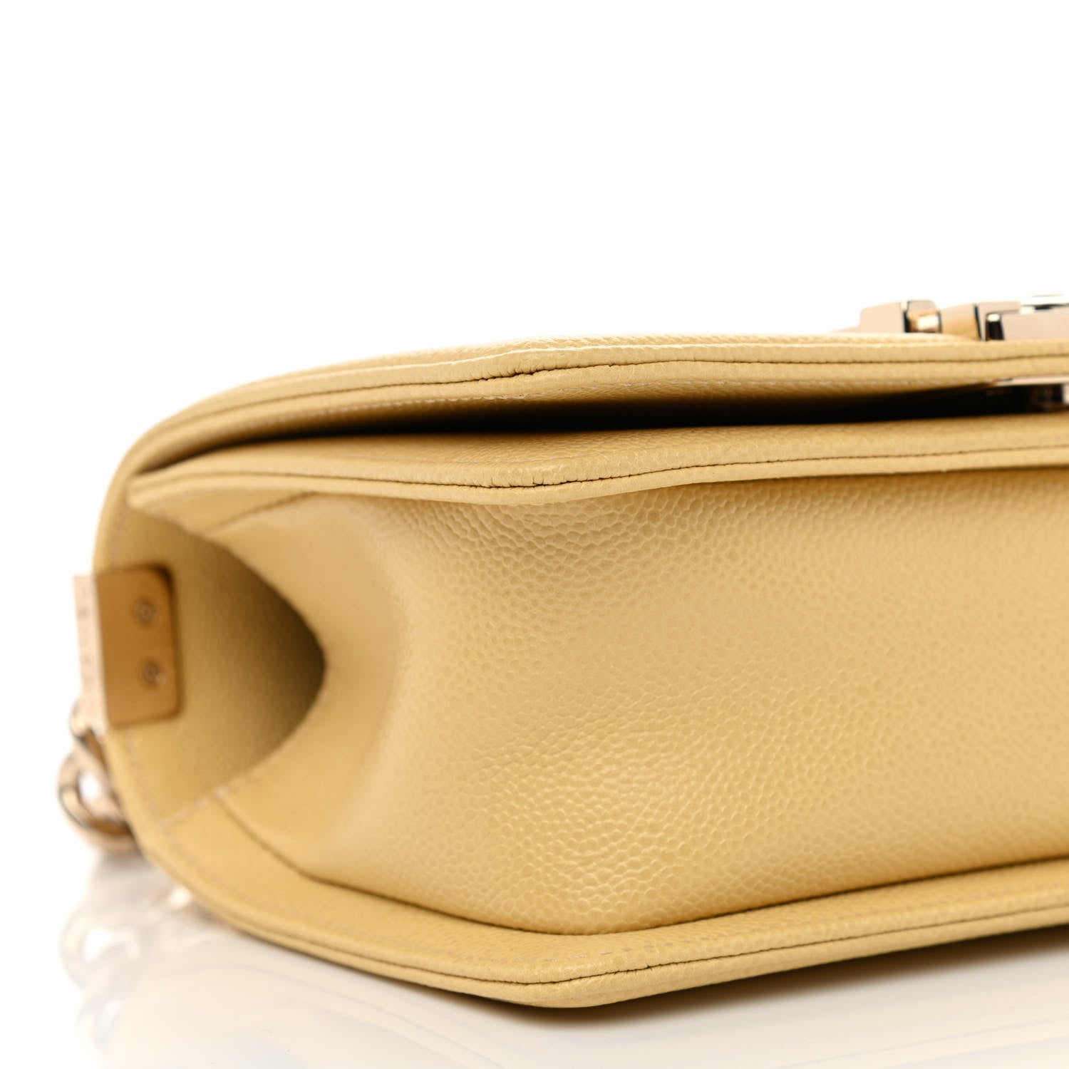 Chanel Caviar Quilted Small Boy Flap Yellow 9 of 11