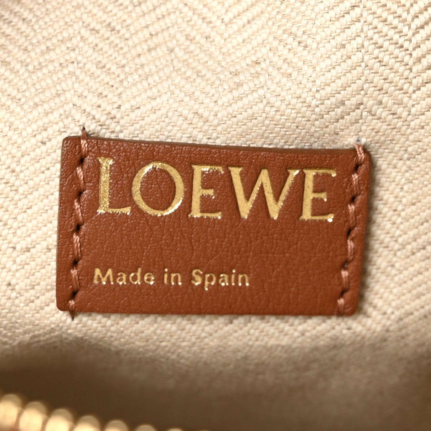 Jacquard Anagram Calfskin Small Cubi Bag Tan Pecan