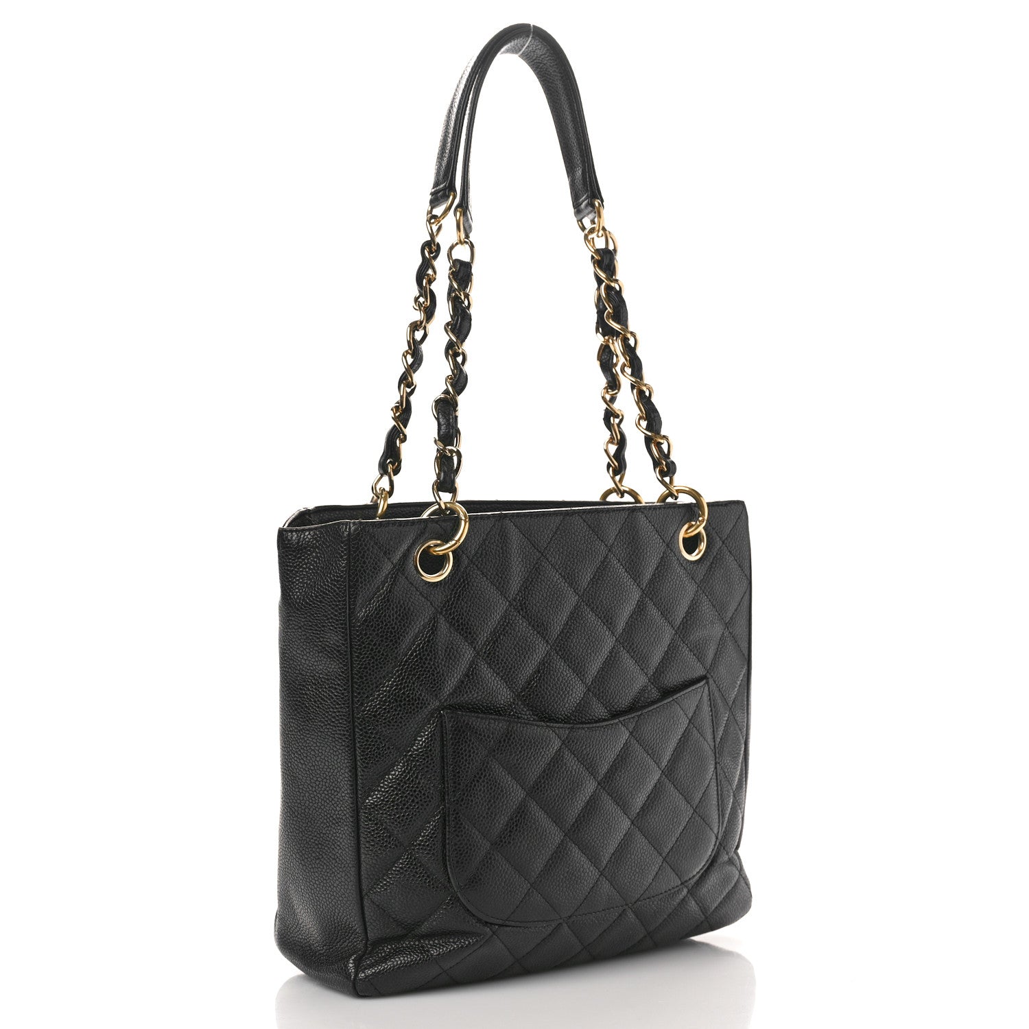 Chanel Caviar Quilted Petit Shopping Tote PST Black 3 of 13