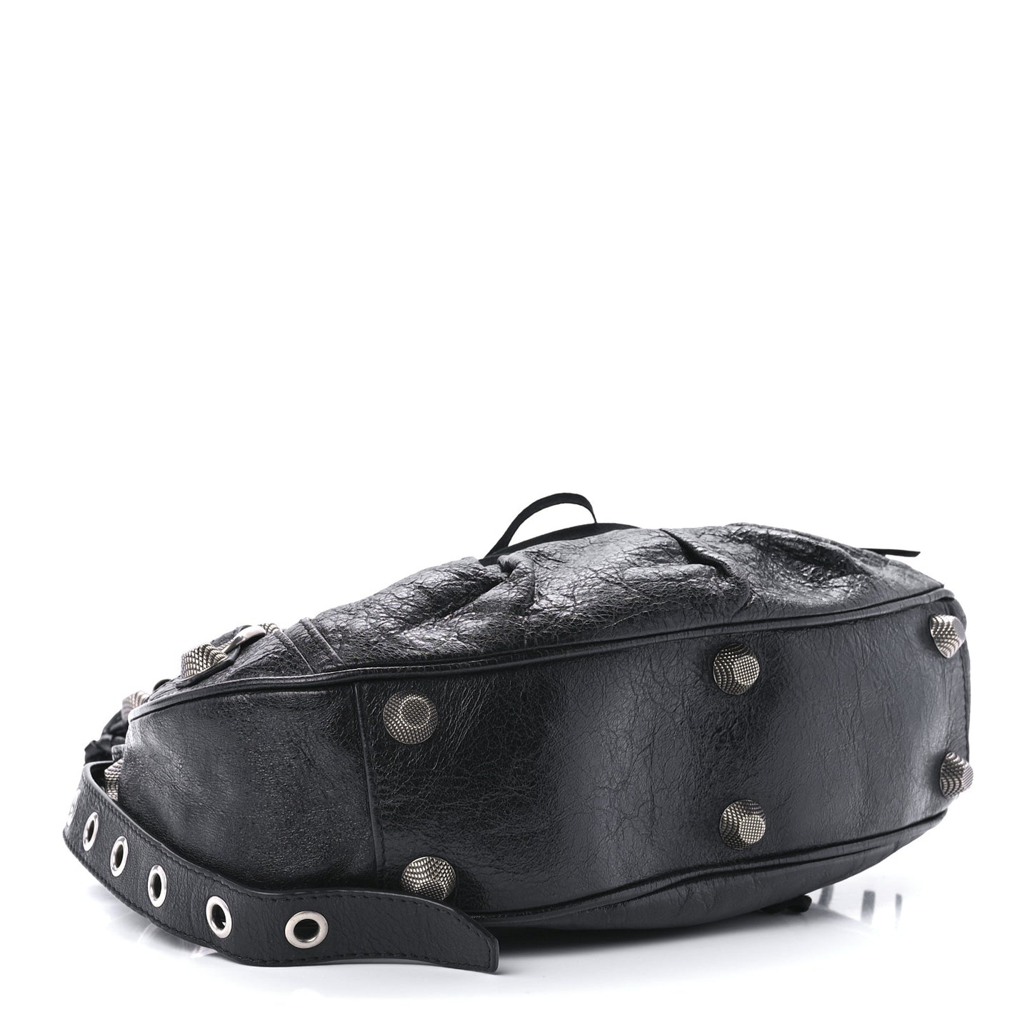 Agneau Arena Small Le Cagole Shoulder Bag Black