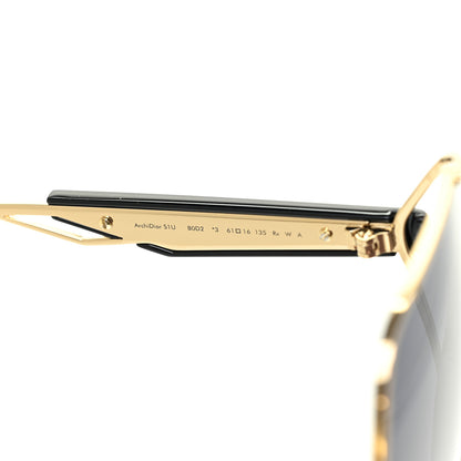 Christian Dior Metal ArchiDior S1U Sunglasses Gold 7 of 9