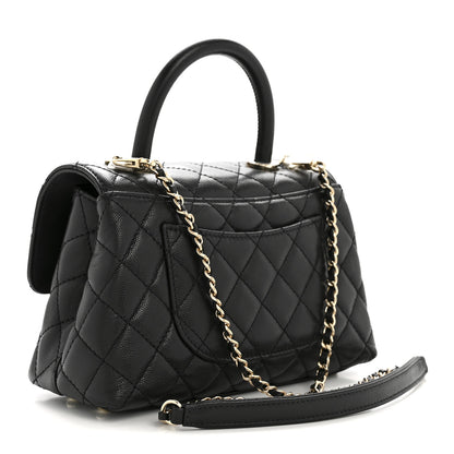 Chanel Caviar Quilted Mini Coco Handle Flap Black 3 of 10