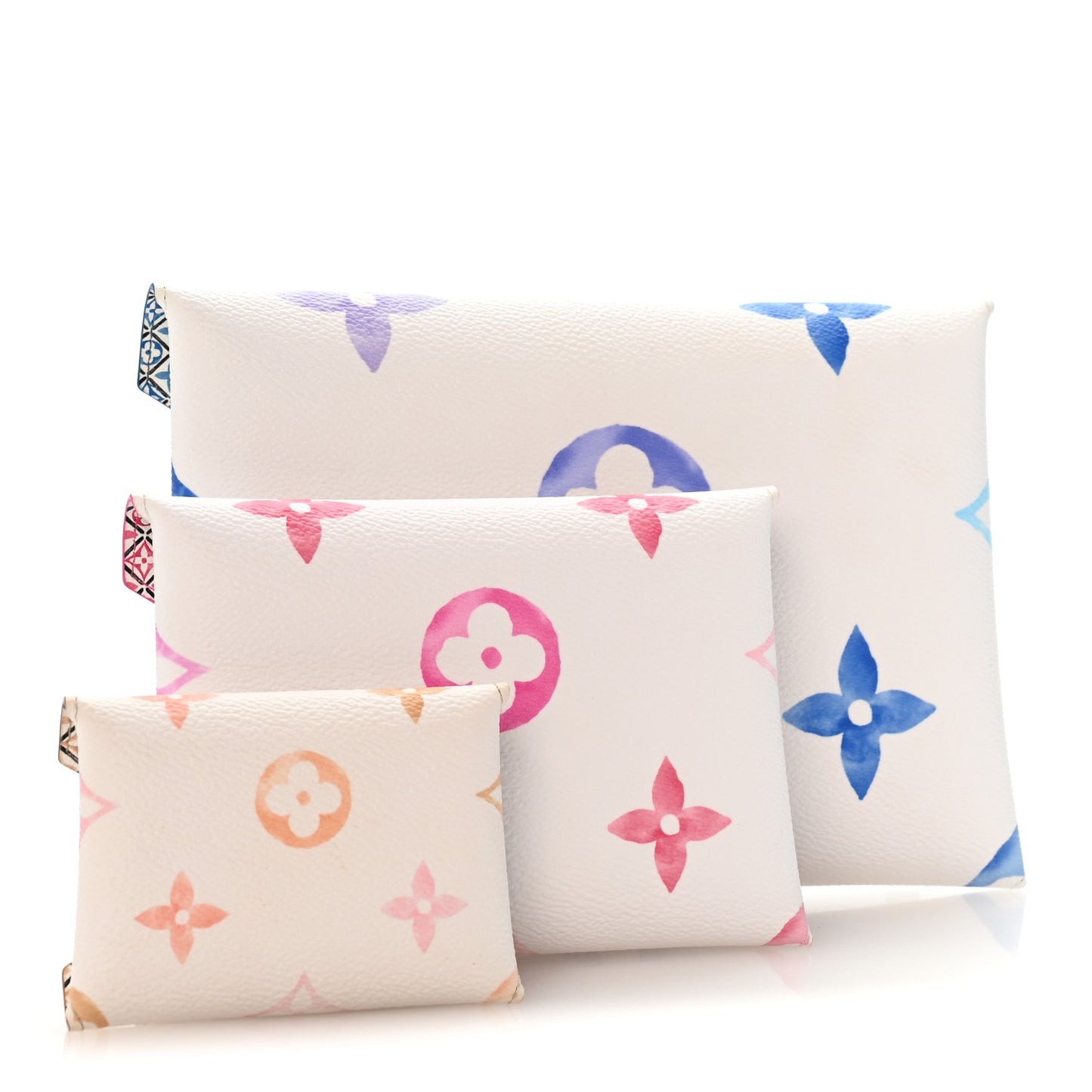 Monogram Giant By The Pool Kirigami Pochette Set Blue Rose Beige