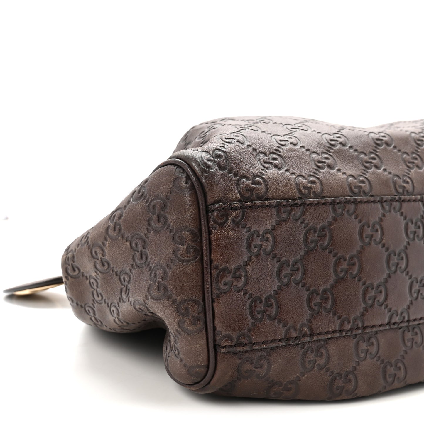 Guccissima Medium Sukey Tote  Chocolate