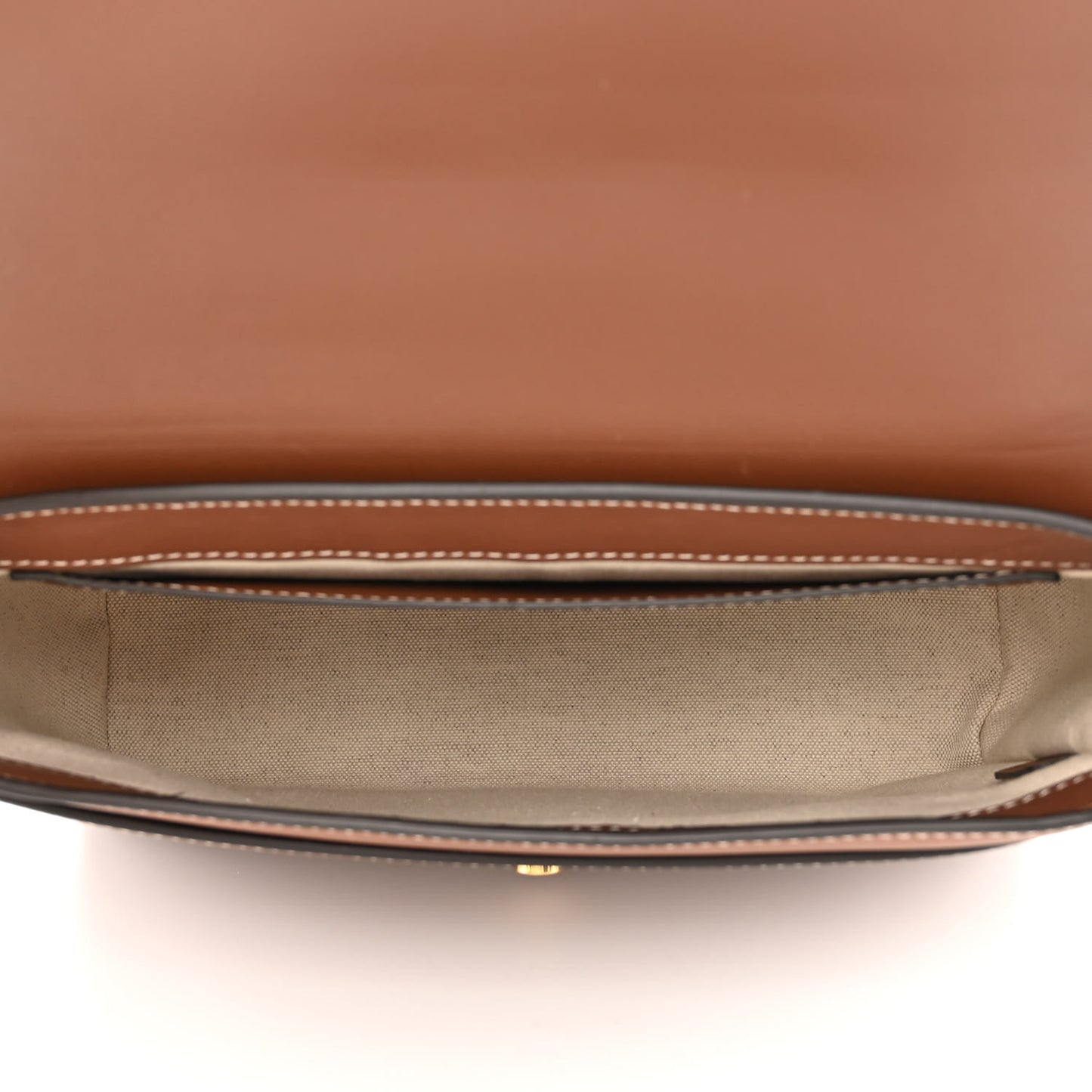 Calfskin Note Crossbody Bag Tan
