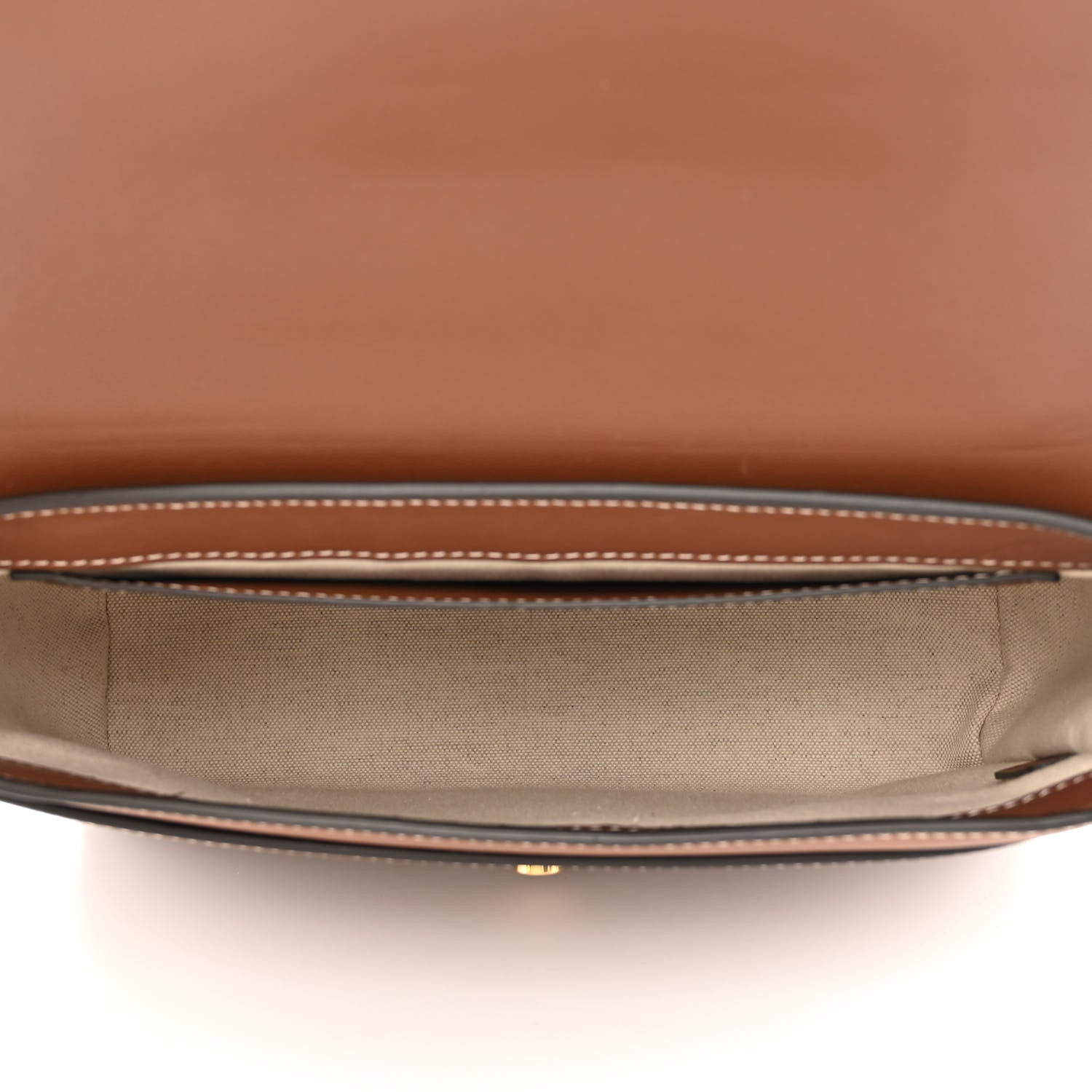 Burberry Calfskin Note Crossbody Bag Tan 5 of 11