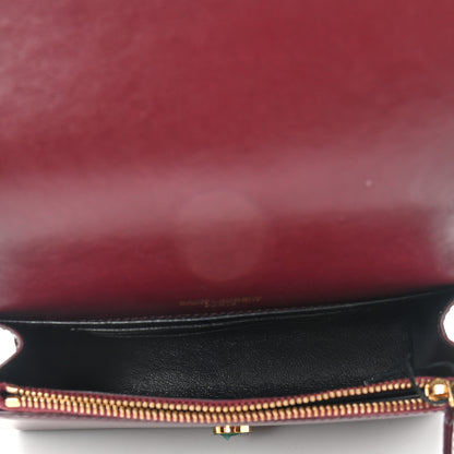 Saint Laurent Smooth Calfskin Monogram Kate Belt Bag Burgundy 7 of 9