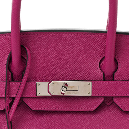 Hermes Epsom Birkin 30 Rose Pourpre 8 of 13