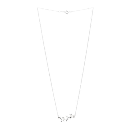 Tiffany Sterling Silver Paloma Picasso Olive Leaf Vine Pendant Necklace 3 of 6