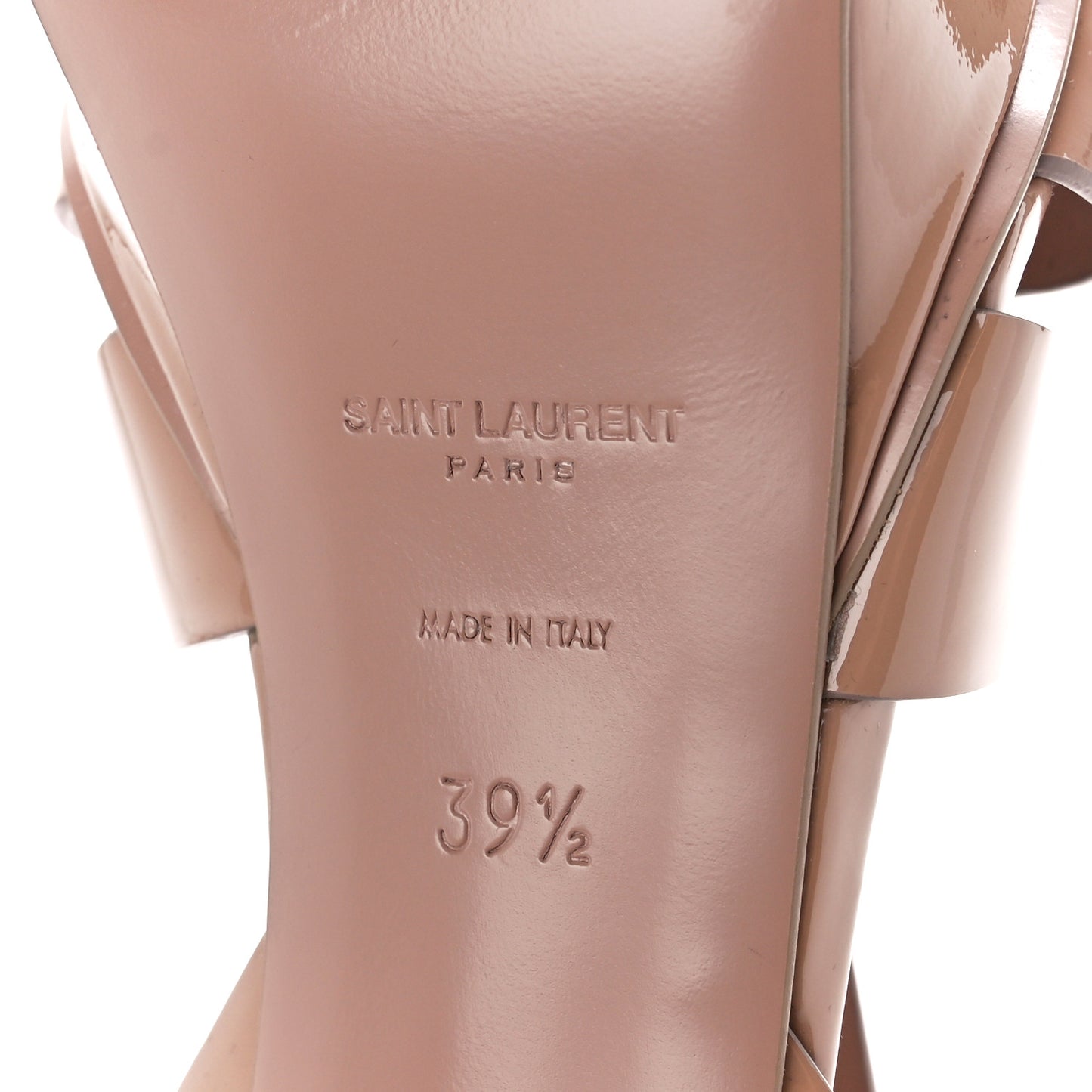 Patent Tribute 75 Platform Sandals 39.5 Nude