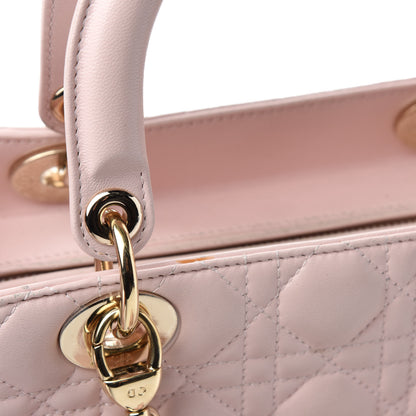Christian Dior Lambskin Cannage Medium Lady Dior Light Pink 11 of 12