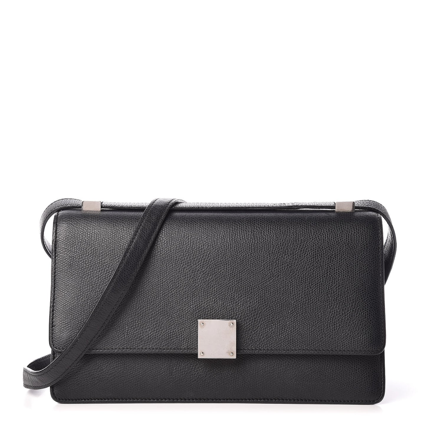 Baby Grained Calfskin Small Case Flap Black
