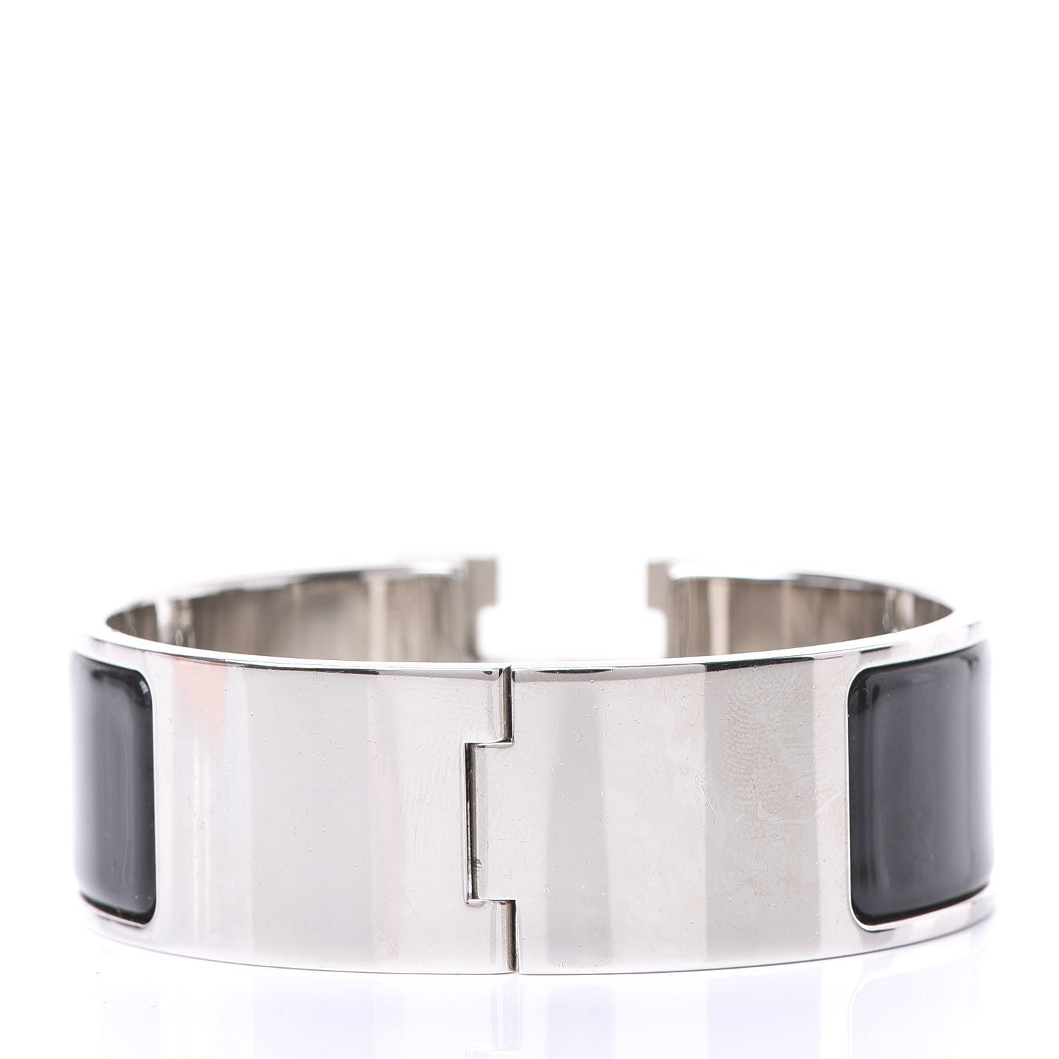 Hermes Enamel Wide Clic Clac H Bracelet PM Black 2 of 5