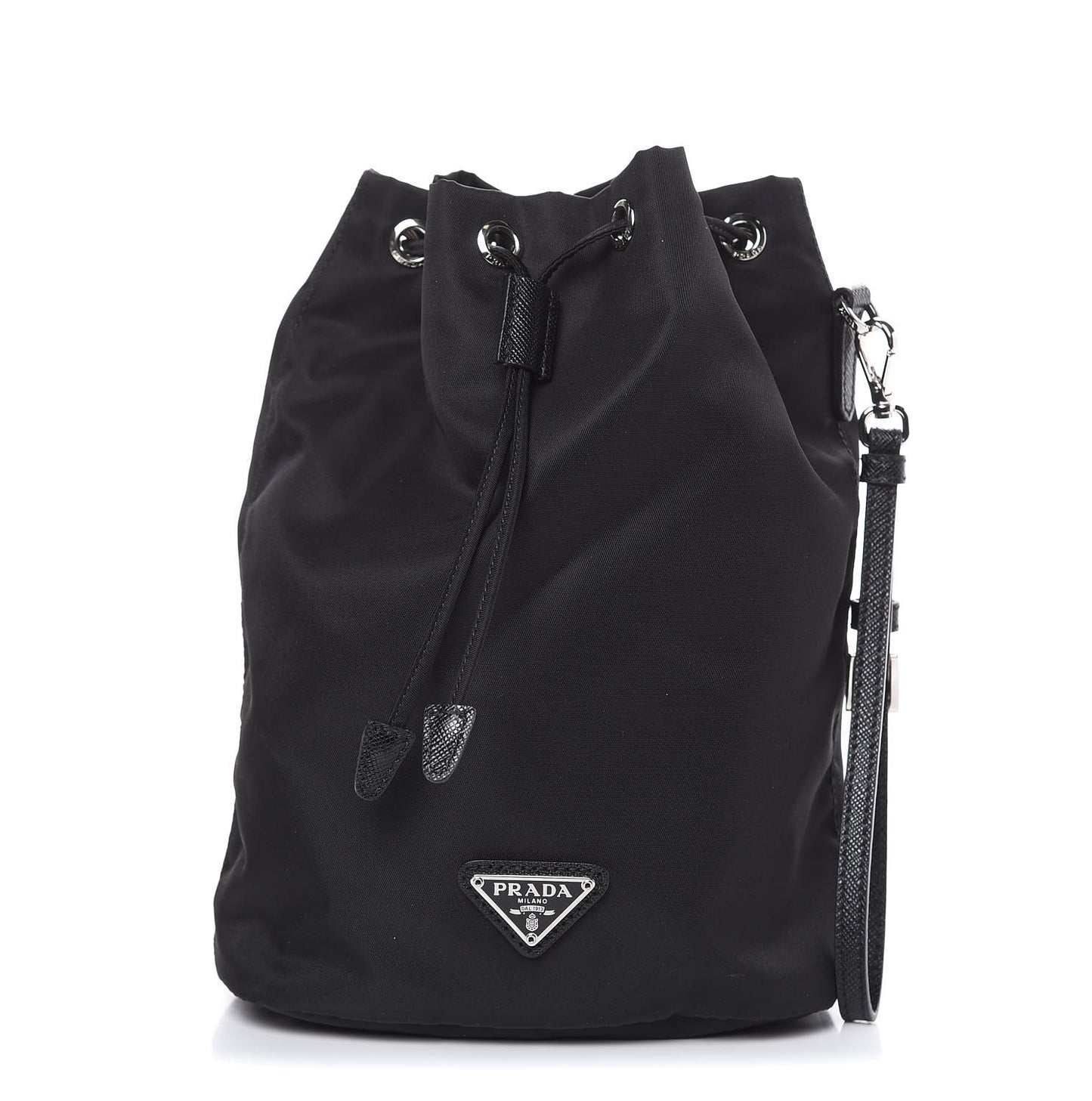 Tessuto Nylon Vela Wristlet Black