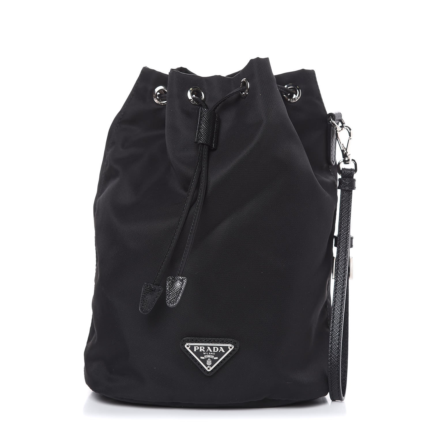 Prada Tessuto Nylon Vela Wristlet Black 1 of 9