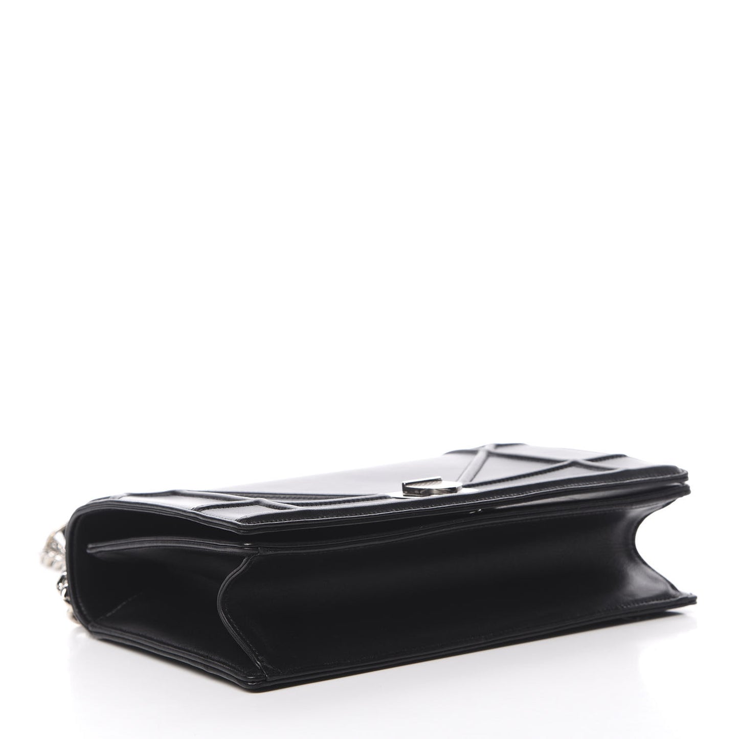 Lambskin Medium Diorama Flap Bag Black