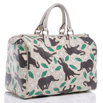 Gucci Monogram Medium Joy Boston Unicef Elephant Snowman 3 of 8