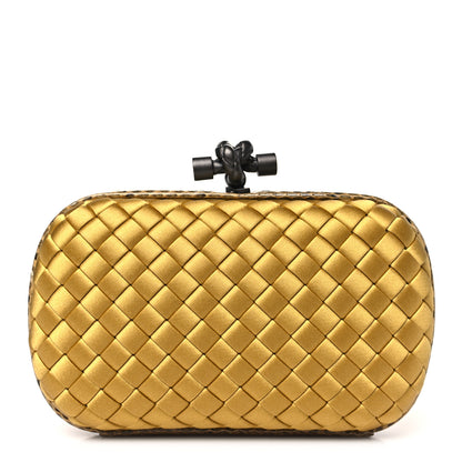 Bottega Veneta Satin Intreccio Impero Ayers Knot Clutch Duchesse 1 of 9