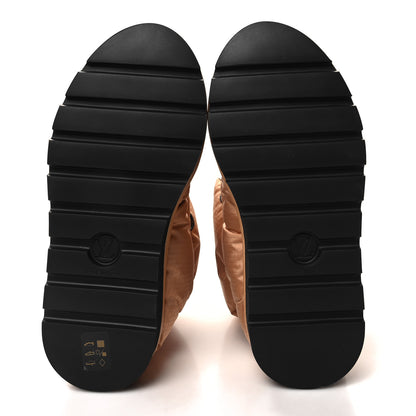 Louis Vuitton Nylon Monogram Pillow Comfort Ankle Boot 40 Beige 5 of 8