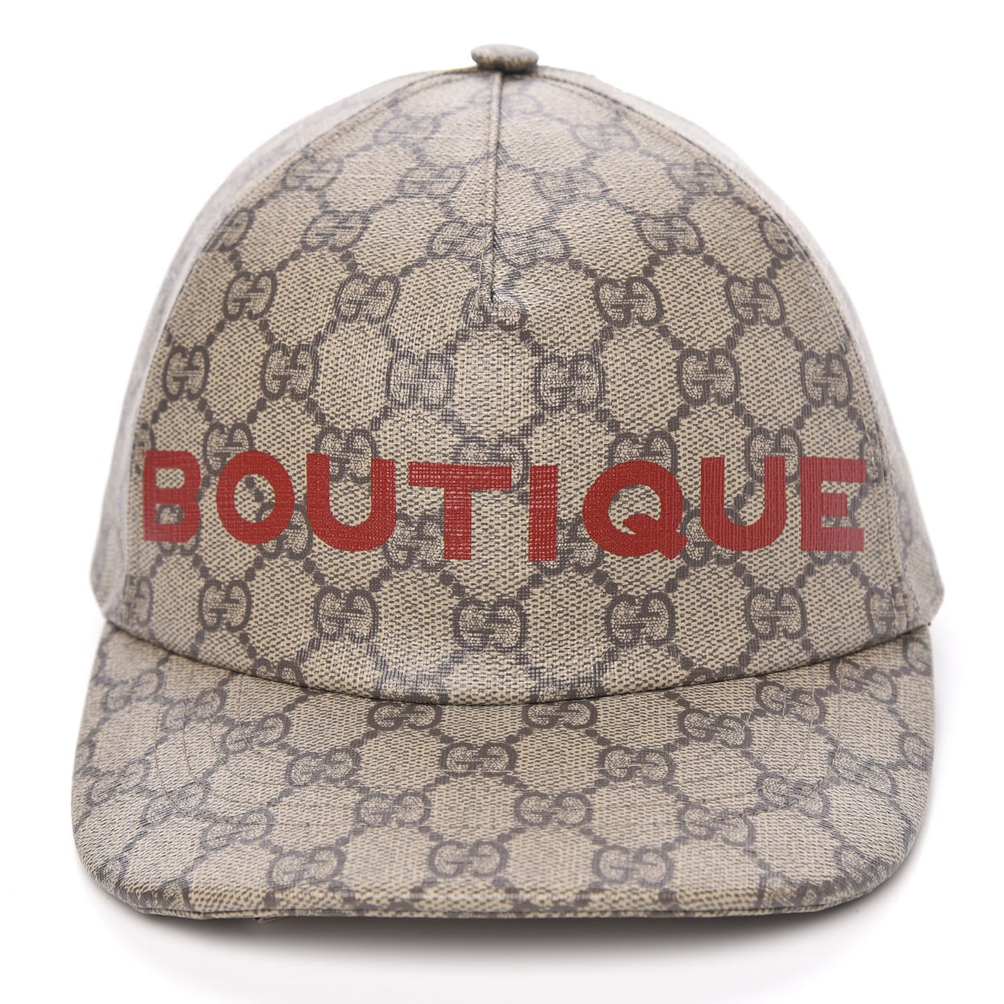 GG Supreme Monogram Boutique Print Baseball Hat S Beige