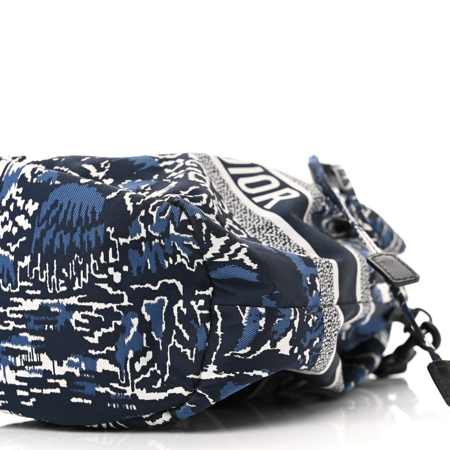 Christian Dior Technical Fabric Embroidered Palm Tree Toile De Jouy DiorTravel Pouch Blue 10 of 12